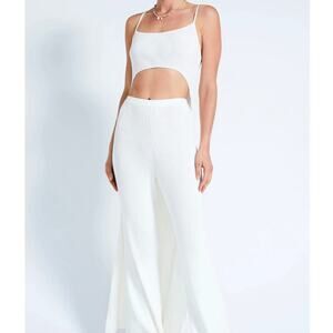 NWT DEVON WINDSOR Briar Top Off White Long Back Vacation Beach XS